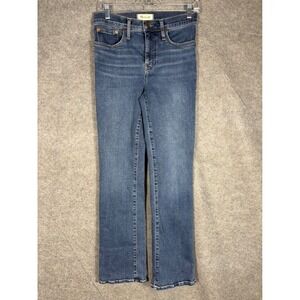 Madewell Mid-Rise Kick Out Jeans‎ Womens 26T Tall Blue Denim DM7174 Fair Trade